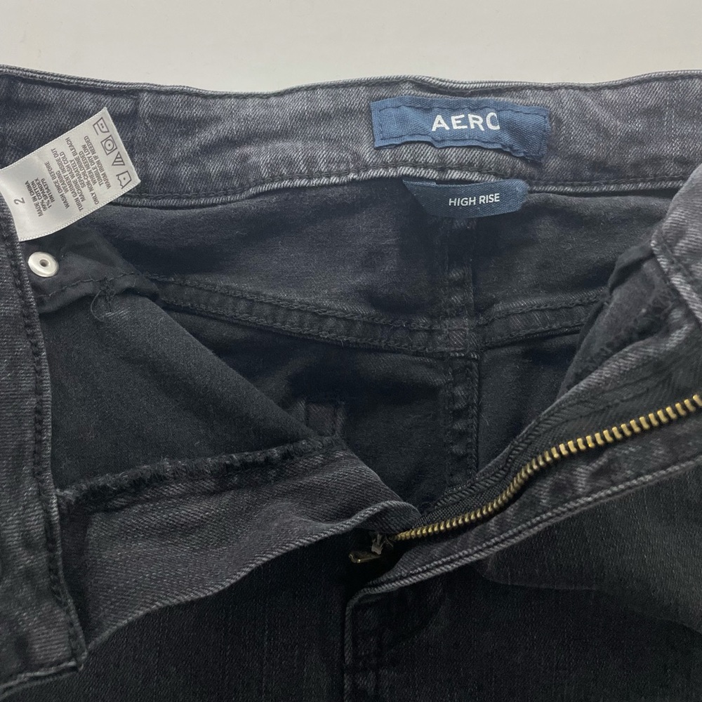 Aeropostale black denim skirt